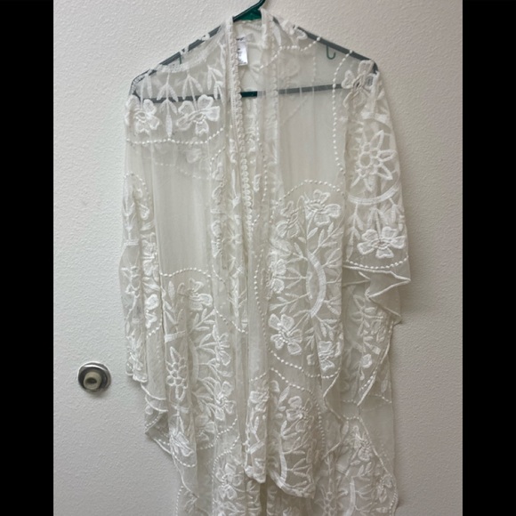 MASSEY’S Lacey Cotton/ Nylon Shawl - One Size - Picture 1 of 7